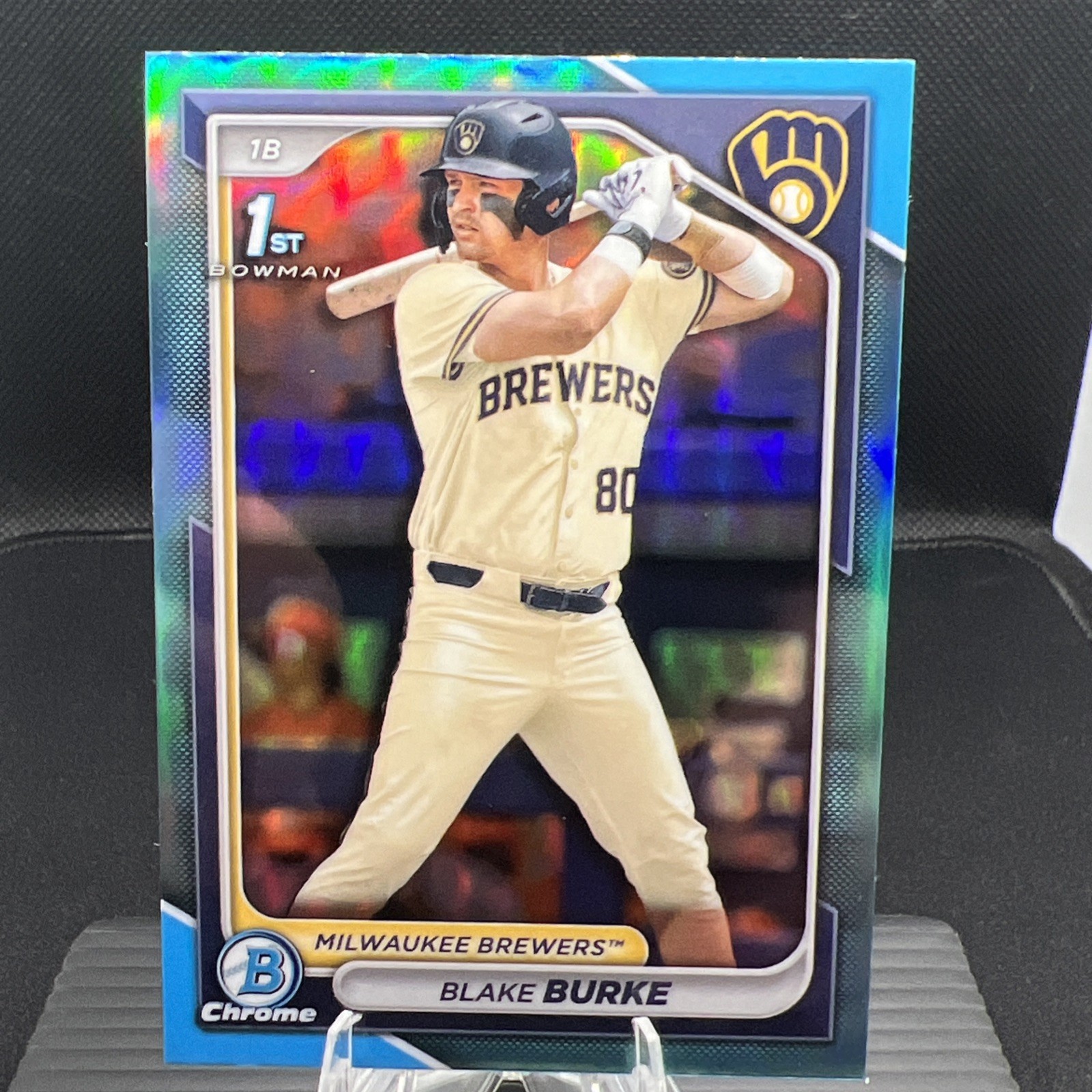 2024 Bowman Draft - Chrome Blake Burke #BDC-95 Sky Blue Refractor (RC)