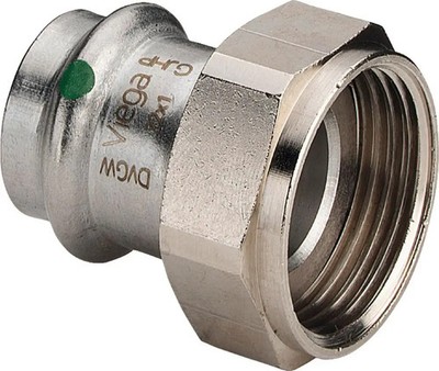 Viega Sanpress Inox 2363, Anschlussverschraubung d35, Edelstahl 437862