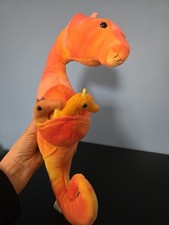 Wild Republic Tie Dye Coral Seahorse With Three Babies 13" Plush 2013