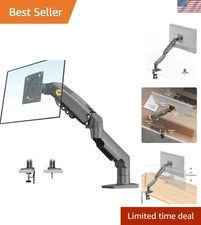 Full Motion Desk Monitor Mount for 17-30" Screens - Tilt and Swivel Adjustments