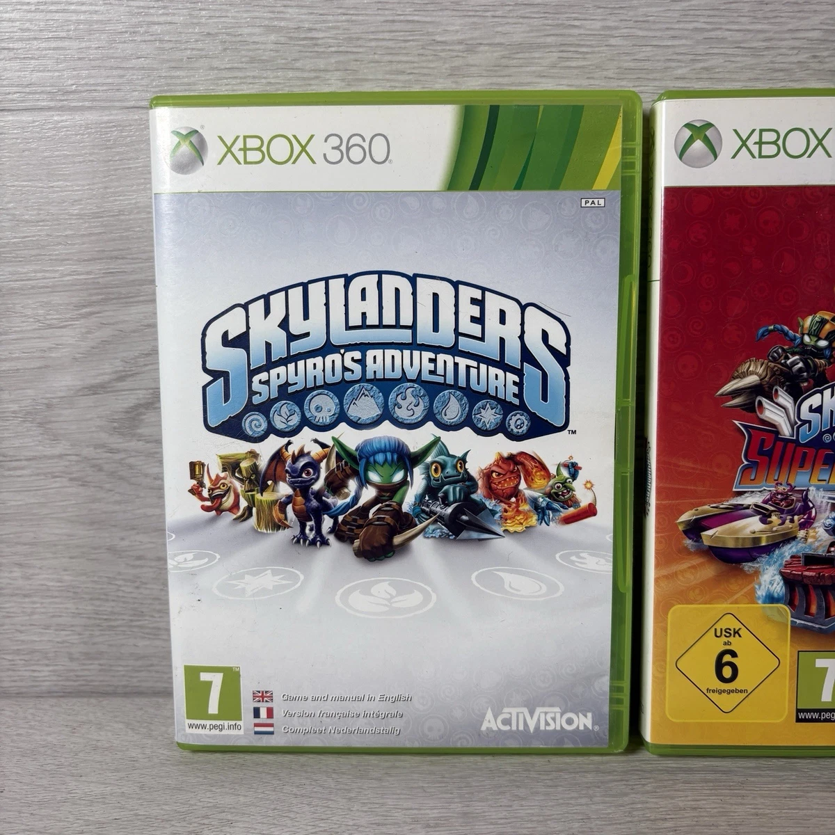 Skylanders Xbox 360 3x Paquete de Juego Spyro's Adventure Giants Super Chargers PAL