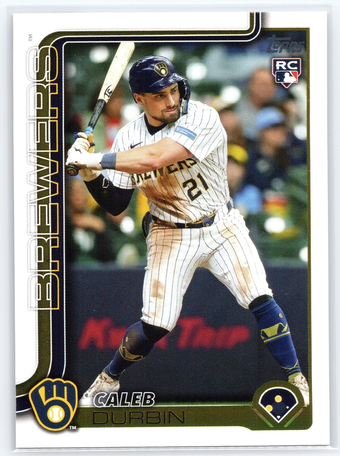 2025 Topps Update #US170 Caleb Durbin Milwaukee Brewers Rookie