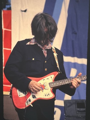 Echo & The Bunnymen Photo Transparency 35mm Positive Slide On Stage Circa 1990s