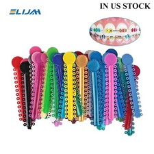 1040pcs Dental Orthodontic Ligature Ties Braces Elastic Rubber Bands Mixed Color
