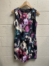 NWT - TAHARI Arthur S. Levine Dress Sleeveless Floral Size 2P Cutout Watercolor