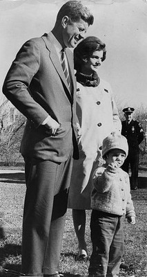 President elect Senator John F Kennedy wife Jacqueline daught- Boston Old Photo