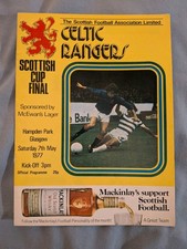Celtic v Rangers Scottish Cup Final Programme Hampden May 1977