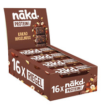 Nākd. Protein Kakao Haselnuss | Protein-Riegel | 7G Pflanzliches Protein | 100% 