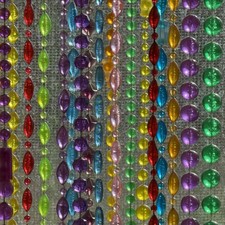 Vintage Crafting Mardi Gras Beads & Medallion...