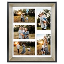 , 11x14 Collage Picture Frame with 5 Openings for 4x6 Photos or Displays 11x1...