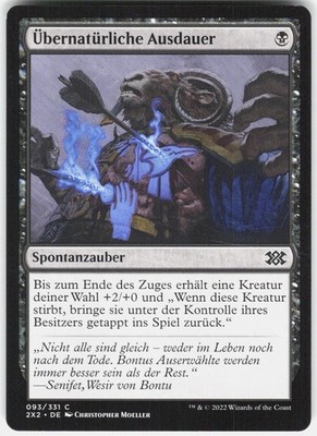 Supernatural Stamina 93 Double Masters 2022 Magic: The Gathering deutsch NM