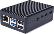 For Raspberry Pi 4 Aluminum Case, Heavy Duty Passive Cooling Metal Case/Housing