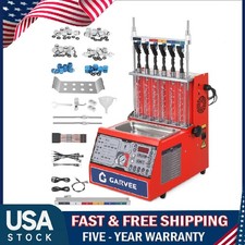Fuel Injector Cleaner Tester Ultrasonic Injection Cleaning Machine 6-cylinder Fuel Injector Cleaner Tester Ultrasonic Injection Cleaning Machine 6-cylinder