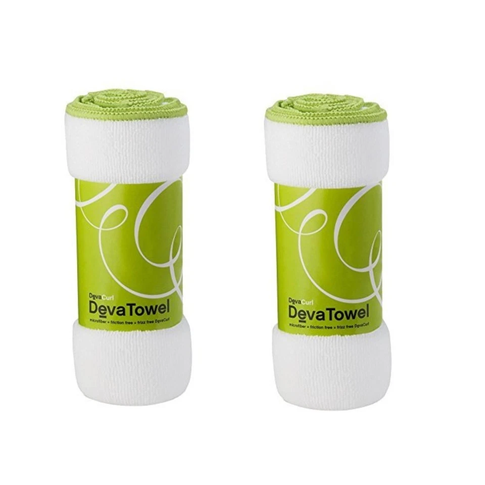 Deva Curl Microfiber Towel Pack of 2, White - Image 2 of 2