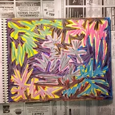 Drawing 11X14" Oil Pastel on Paper