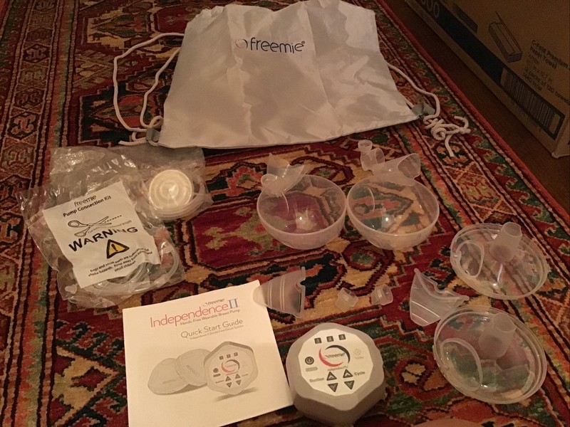 freemie independence hands free breast pump New Never Used With All Accessories