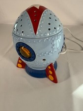 Scentsy Blast Off Rocket Blue Wax Warmer Space Ship Night Light