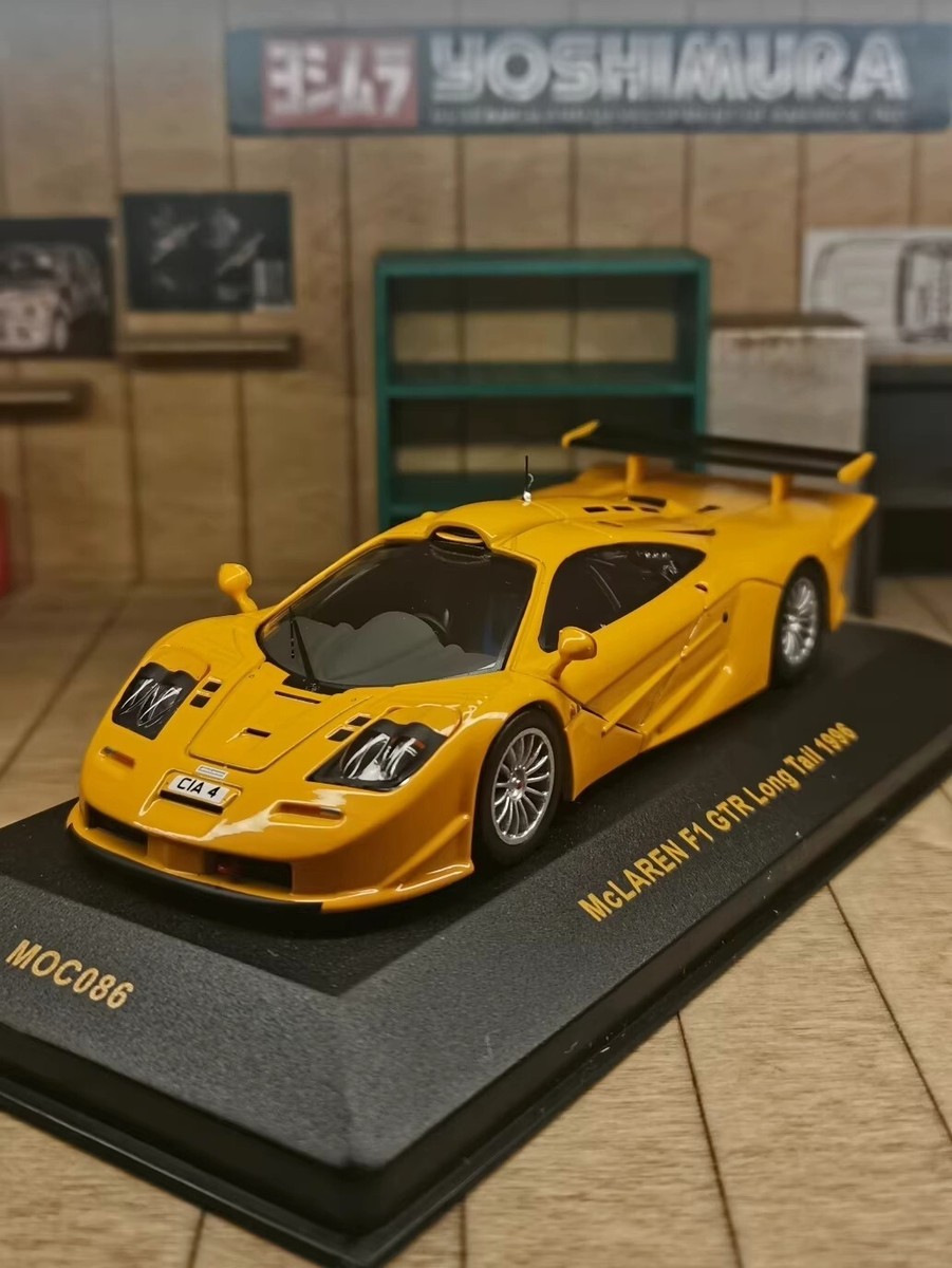 McLaren F1 GTR Long Tall F1 Circuit Alloy Model yellow 1:43