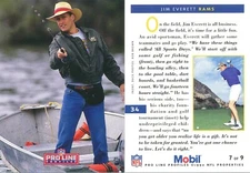 PRO-LINE MOBIL Jim Everett  RAMS SAINTS CHARGERS Purdue BOILERMAKERS