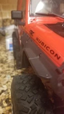 RC jeep wrangler fender armor / fender flares axial CRC        (FRONT ONLY)