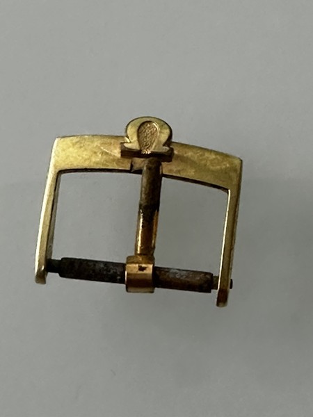 Boucle soleil Omega vintage 16mm 100% original plaqué or