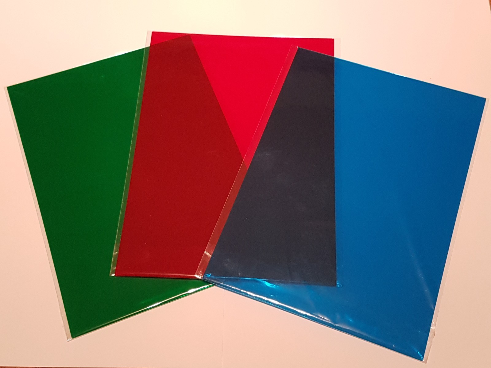 Colour A4 Acetate Film Craft Filter Sheets 180 Micron Choose Colour And