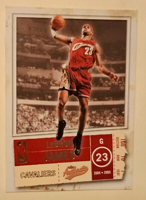 2004-05 2nd Year Fleer Authentix Card #49 Lebron James