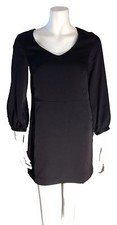 H&M Conscious Collection Black Recycled Little Short Flowy Sheath Dress Size 4