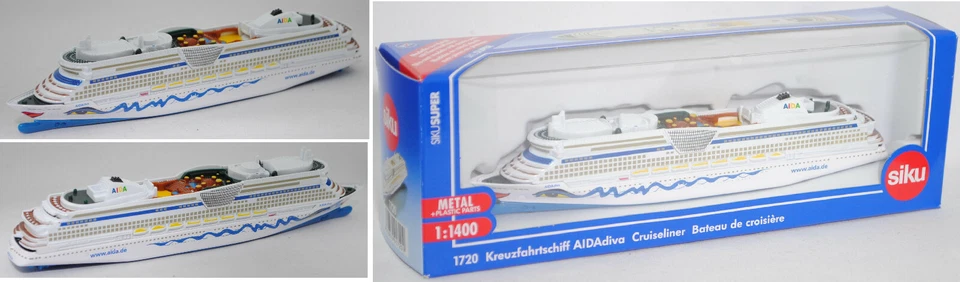 Siku Super 1720 00401 Panamax-Kreuzfahrtschiff AIDAdiva ca. 1:1400 Limited
