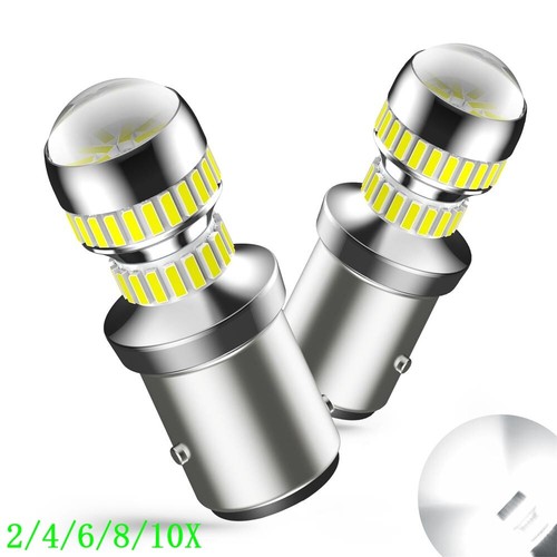 1157 54-SMD LED Tail Brake Stop Reverse Parking Turn Signal Light Bulbs 2/10x