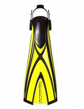 Atomic Aquatics X1 Fin Open Heel All Sizes for Scuba Snorkeling Yellow