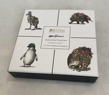 MAXWELL & WILLIAMS animals of Australia Cork Coasters  Marini Ferlazzo Set of 4
