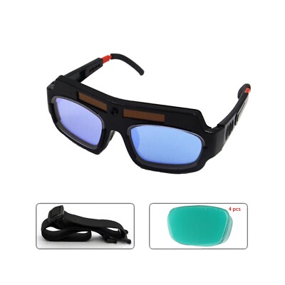 Solar Powered Auto Darkening Welding Mask Helmet Eyes Goggle Welder Glasses