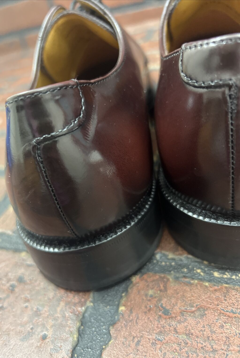 Cole Haan C07605 Men's 7 1/2M Burgundy Leather Cap Toe Oxfords