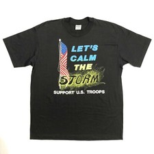 USA Support the Troops Vintage Stedman Super 50 Shirt Made in USA Mens XL