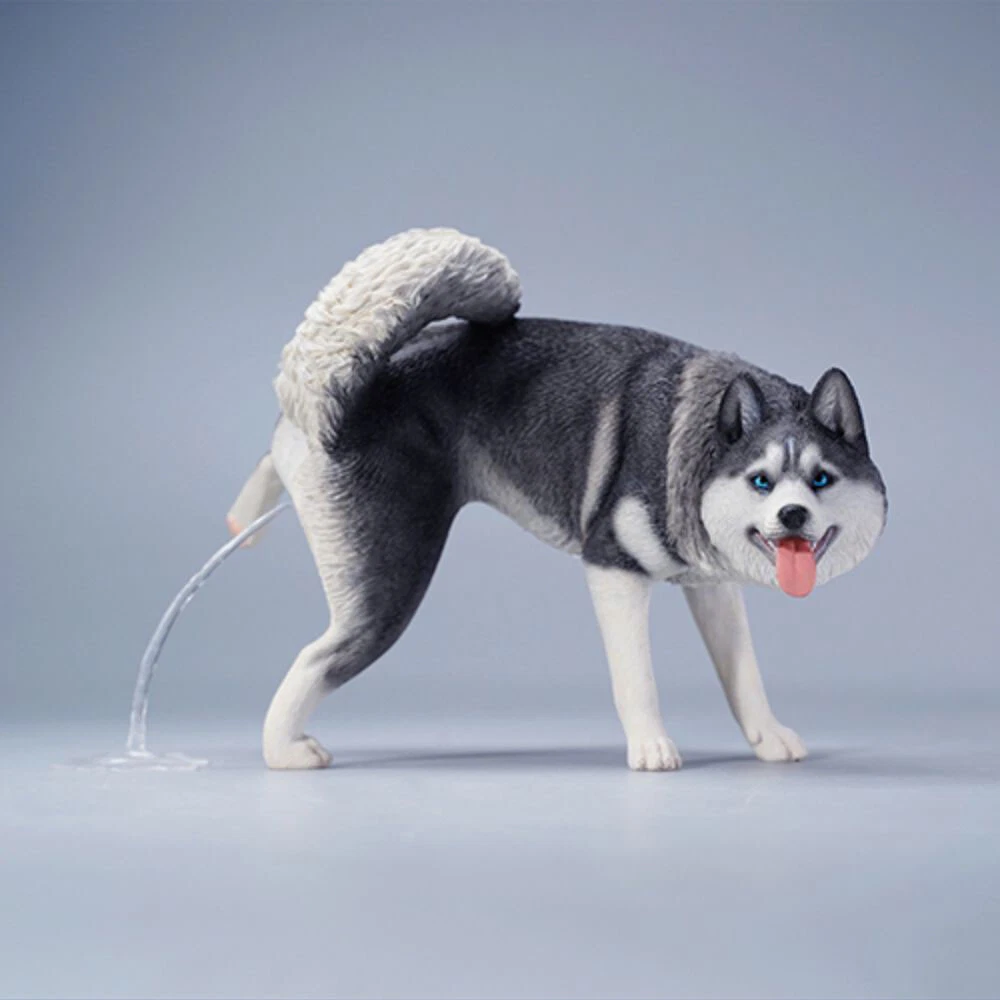 Siberian Husky Leg Lift Dog Cute Figure