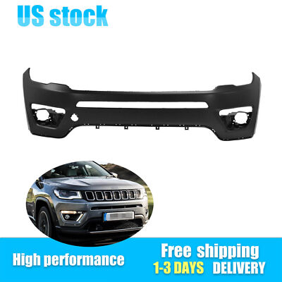 Front Upper Bumper Cover Fascia Fits 2017-2021 Jeep Compass Primed 68499103AA