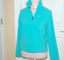 Reebok Women's 1/4 Zip Long Sleeve Fleece Sweatshirt