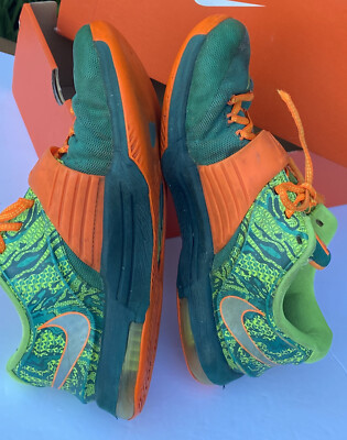 NIKE 653996-303 KD VII 7 WEATHERMAN EMERALD GREEN ORANGE  display picture 1