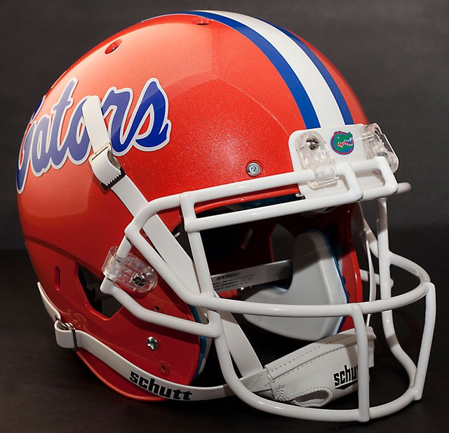 *CUSTOM* FLORIDA GATORS Schutt AiR XP AUTHENTIC Football Helmet w/ROPO