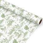 Classic French Village Printed Wrapping Paper -Mini Roll- 17 In x 32.8Ft Whit...
