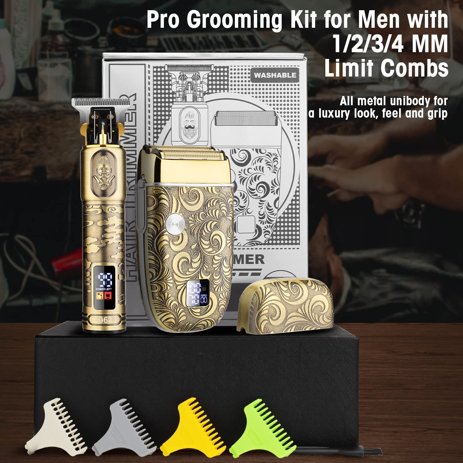 Professional Hair Clippers and Electric Shavers Set Beard Trimmer for Men Cordle