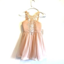 Sequin Hearts Girls NWT Party Occasion Dress Plum Passion Embroidered Size 10