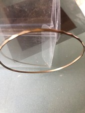 Gold Armreif Gelbgold 333 gestempelt Muster 2, Durchmesser ca 67 mm, ca 3 g