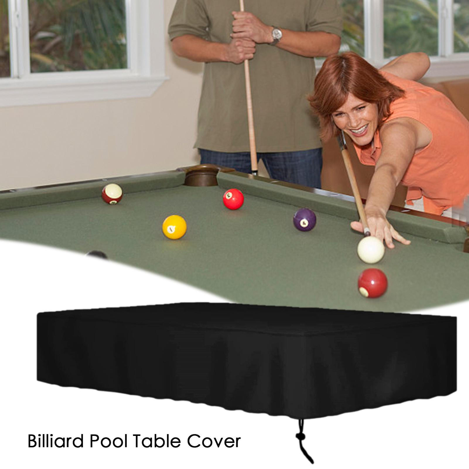 Pool Snooker Billiard Table Cover Fitted Heavy Duty Vinyl Leatherette