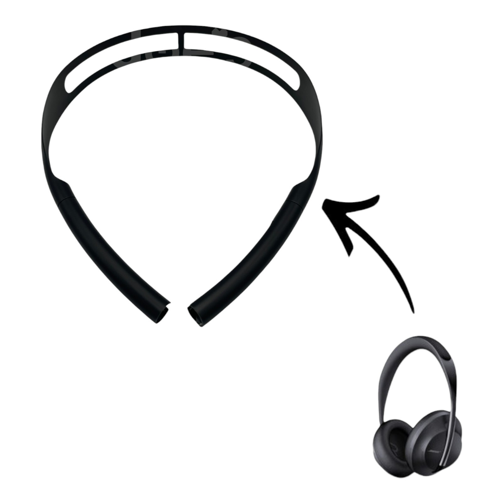 OEM Bose NC700 Black Metal Headband Swivel Assembly Replacement Parts for Repair-image