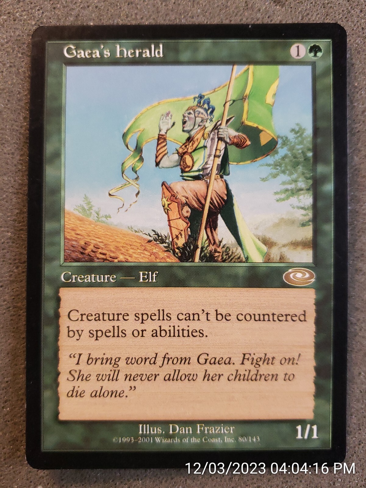 Gaea's Herald Planeshift NM Green Rare MAGIC THE GATHERING MTG CARD (DS3D1A2)...