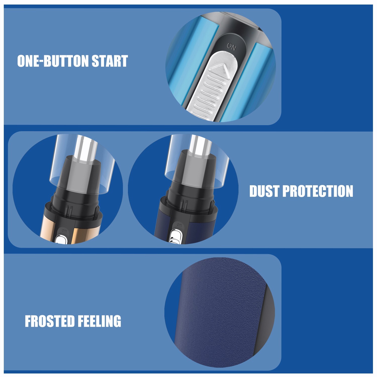 Rechargeable Nose Ear Hair Trimmer Face Eyebrow Mustache Beard Shaver Clipper US