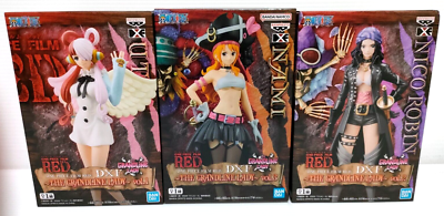One Piece FILM RED Uta Nico Robin Nami Figure Set of 3 DXF THE