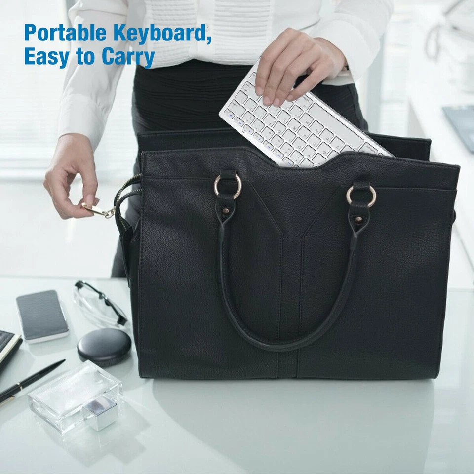 Mini 2.4G Wireless Keyboard And Mouse Set For Mac Apple PC Computer Waterproof  - Image 2 of 4